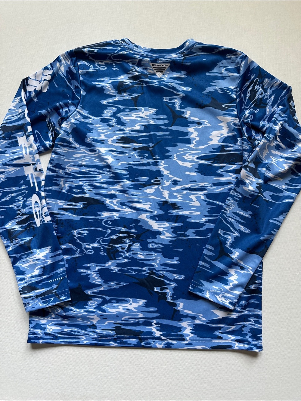 Columbia Kids Blue Long-Sleeved Performance Shirts with Logo- Bundle - Picture 10 of 10